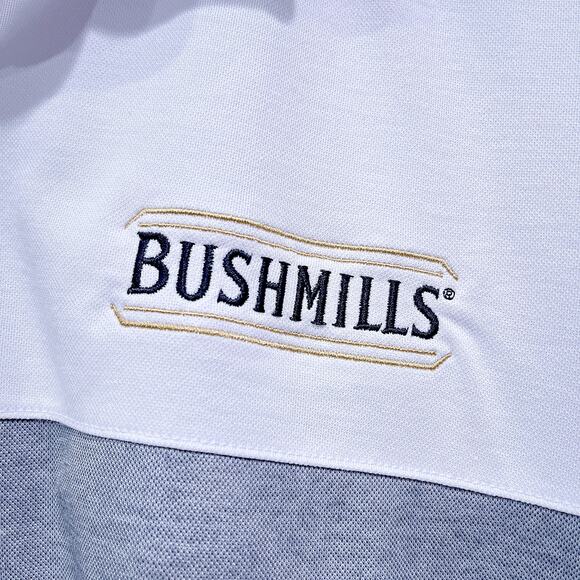 Bushmills Irish Whiskey Travis Mathew Pique Performance Golf Polo Mens Large - Picture 3 of 7